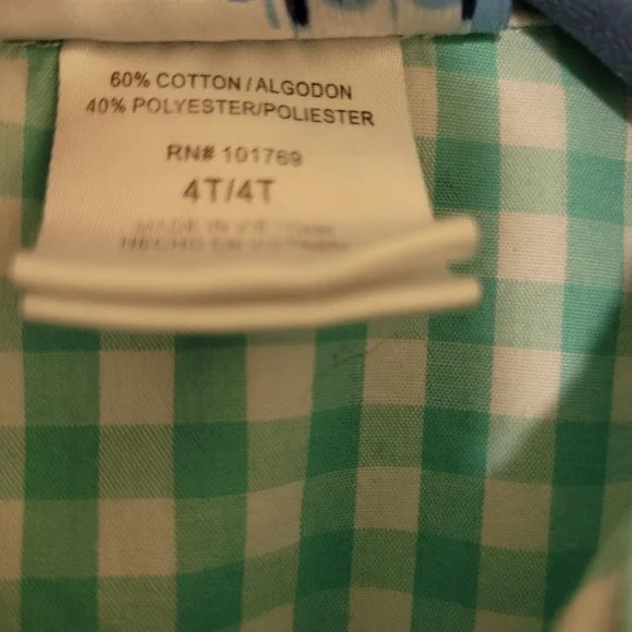 Two teal blue button-down shirts, boys size 4T - Picture 9 of 14